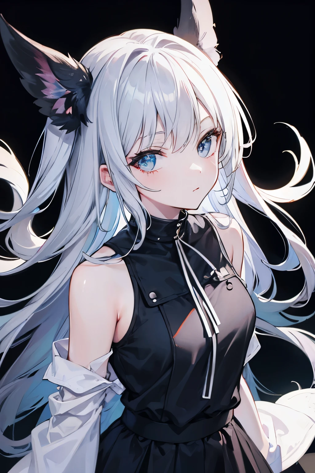 Plain black background