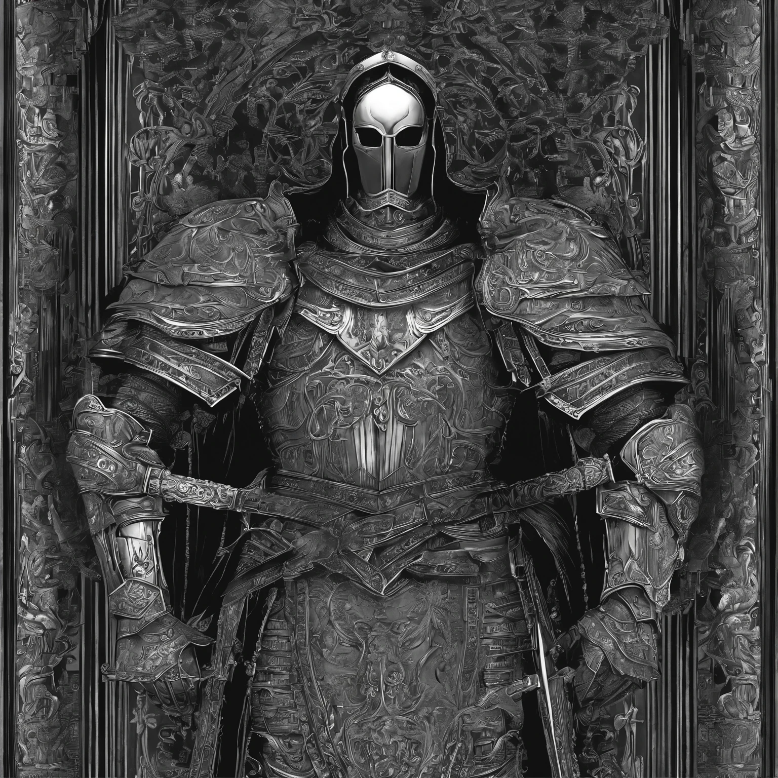 a close up of a person in armor holding a sword, beautiful armor, stunning armor, pale black armor, dark armor, sharp edged black armor, black armour, detailed armor, sharp sleek edged black armor, thick armor, black armor, light coming off of the armor, photogenic details on armor, black iron armour, fantasy armor, intricate detailed armour, detailed armour