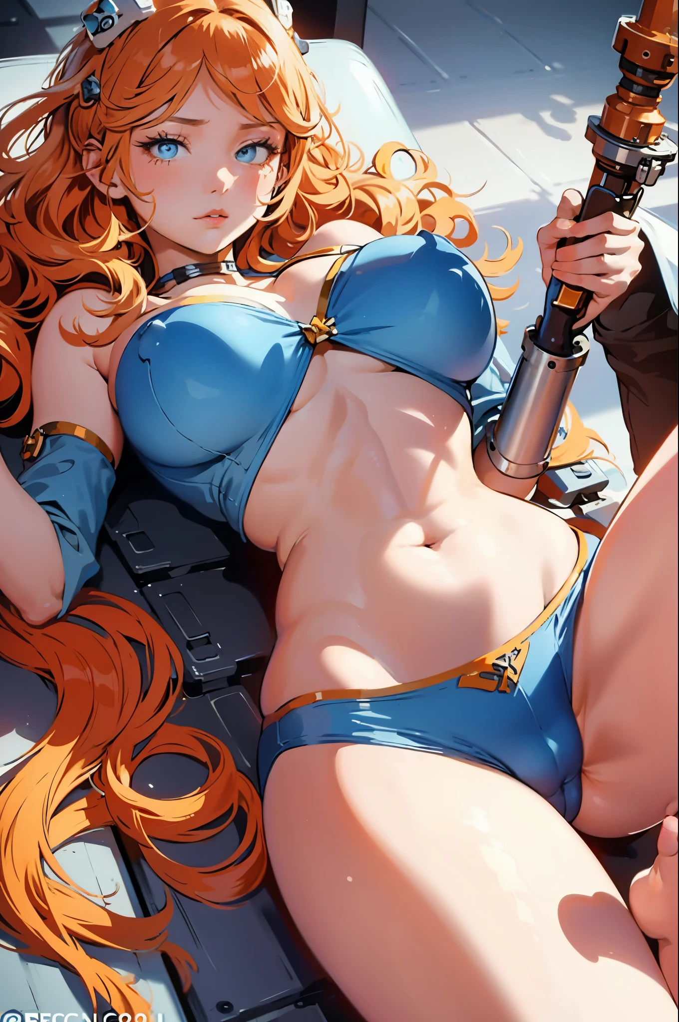 Absurd resolution, high resolution, (masterpiece:1.4), ultra-detailed, 1girl, in spacesuit, seen from above, space, floating, satellite, running pose, wide-angle lens distortion.