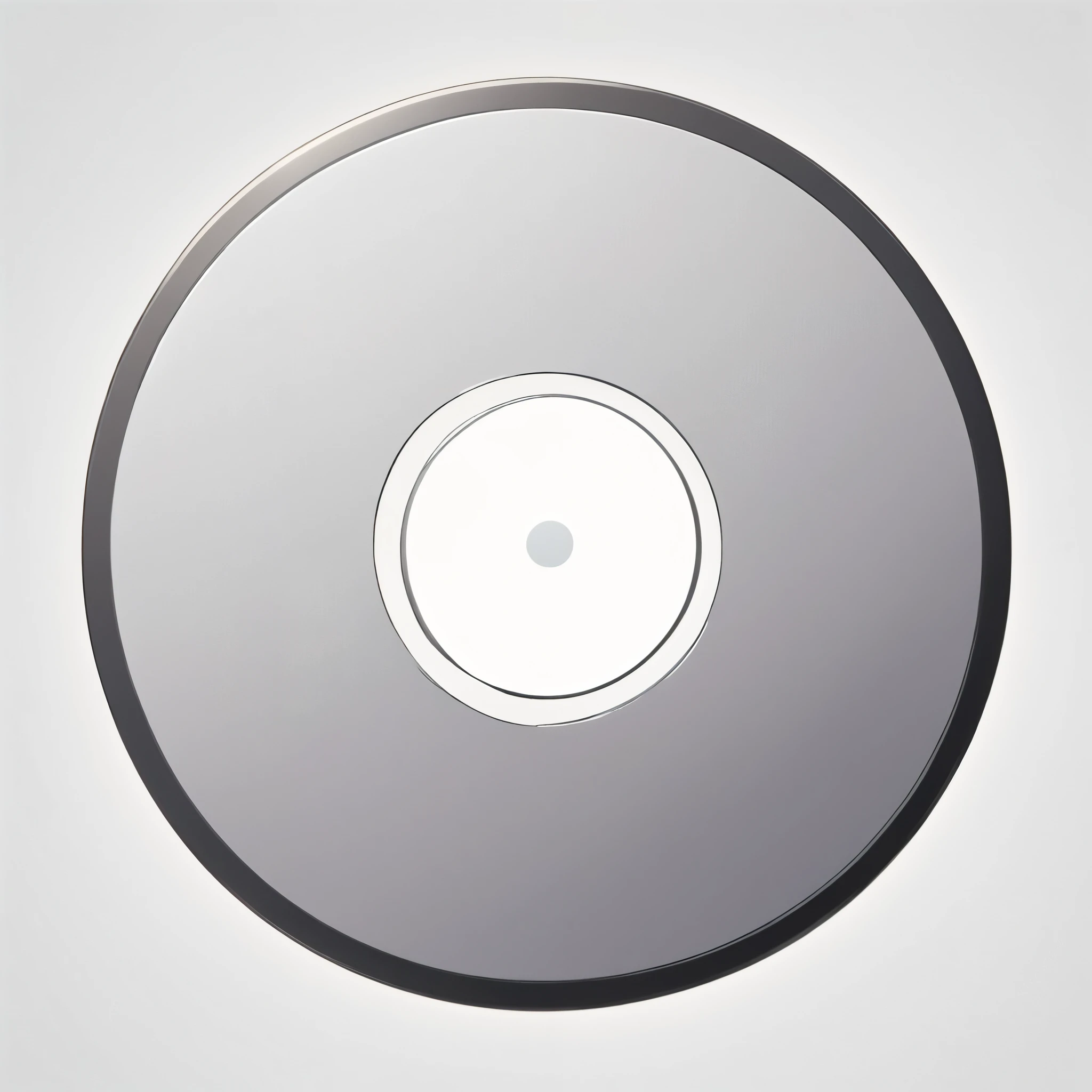 masterpiece, best quality, official art, perfectly symmetrical grey circle icon for card game. Perfect circle. The circle has a very thin and delicate frame around it that's simple and isnt adorned or detailed. At the center of the circle is a spiral that works its way toward the edge of the frame. The circle is simple and lacks any details, white background, 8k, anime-inspired style, no people, no weapons, no humans, no robots, no logo