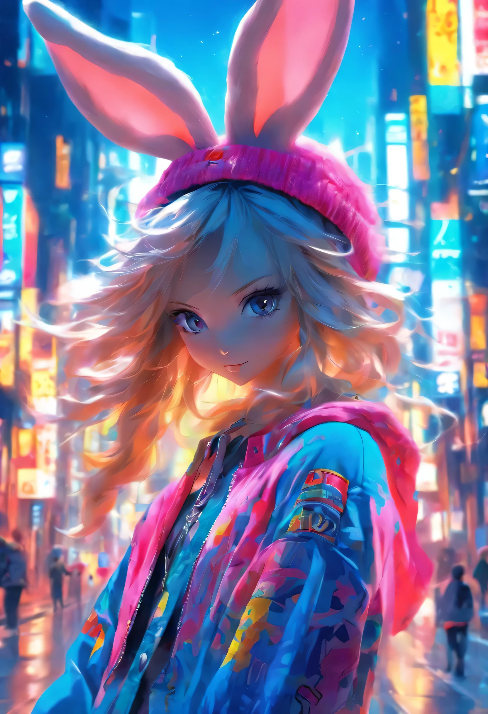 bunny with street clothes