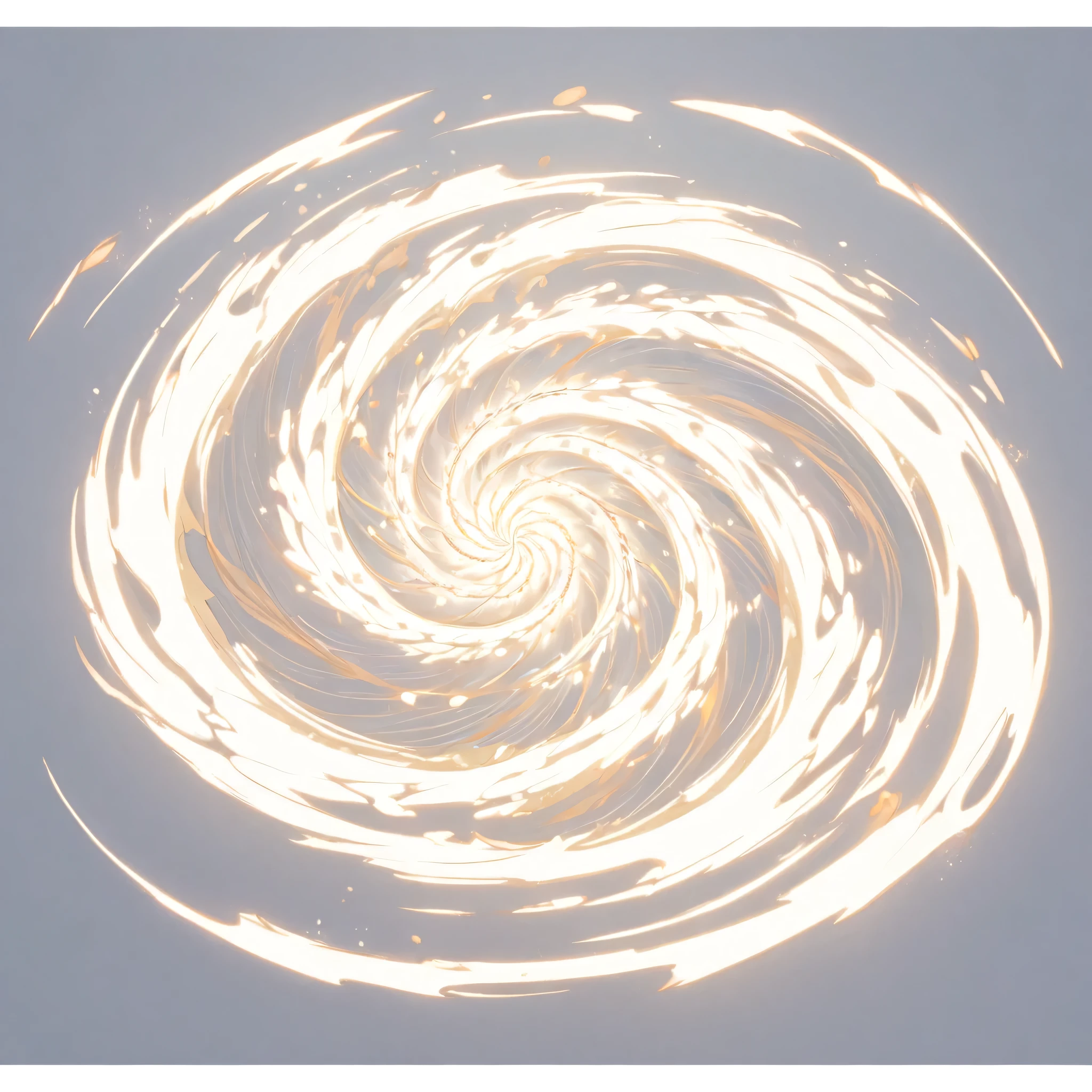 masterpiece, best quality, official art, dynamic white spiral icon for card game. The spiral should have depth, white background, 8k, anime-inspired style, no people, no weapons, no humans, no robots, no logo
