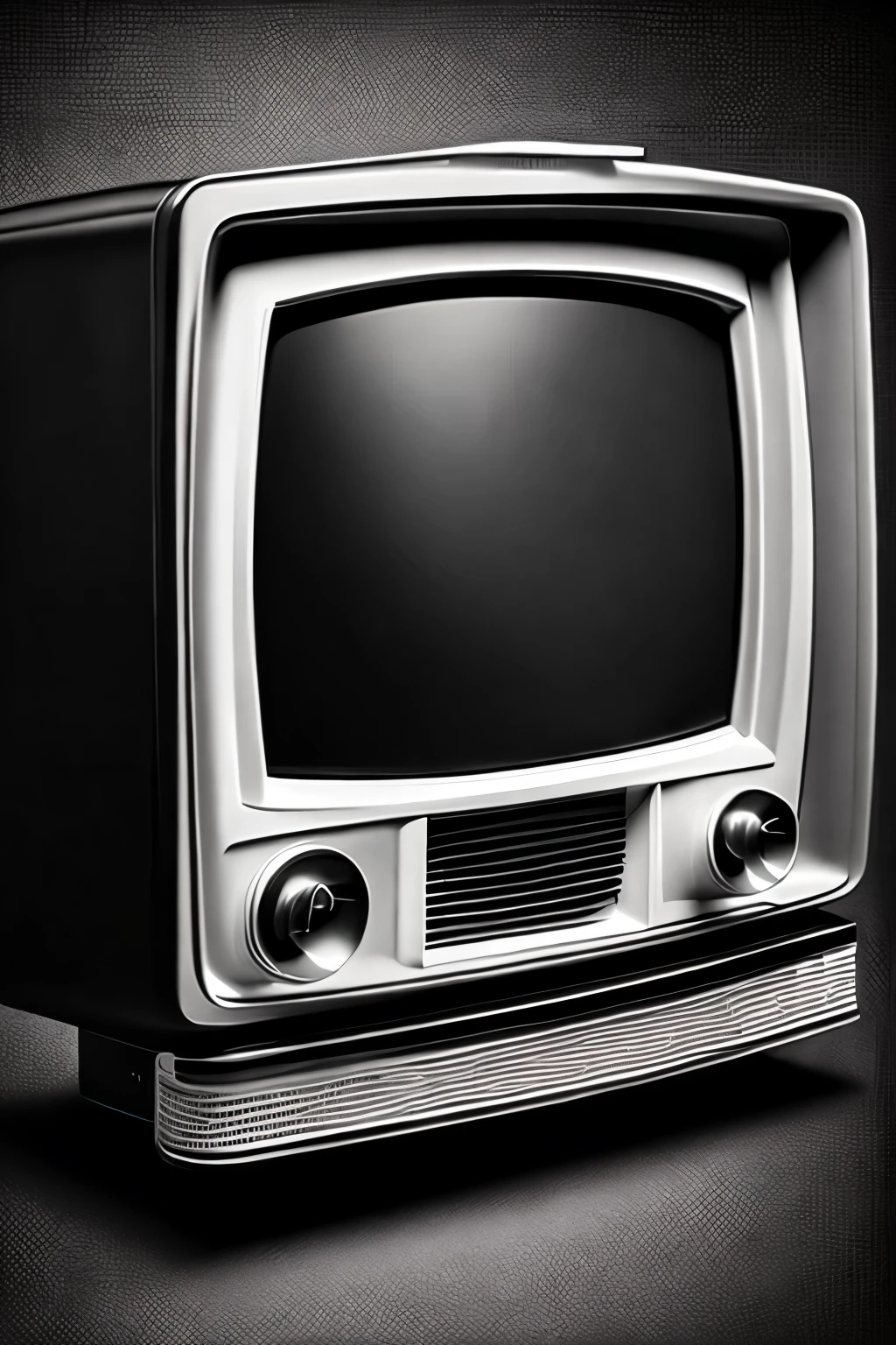 best quality, masterpiece, old retro black and white TV screen, old movies are playing