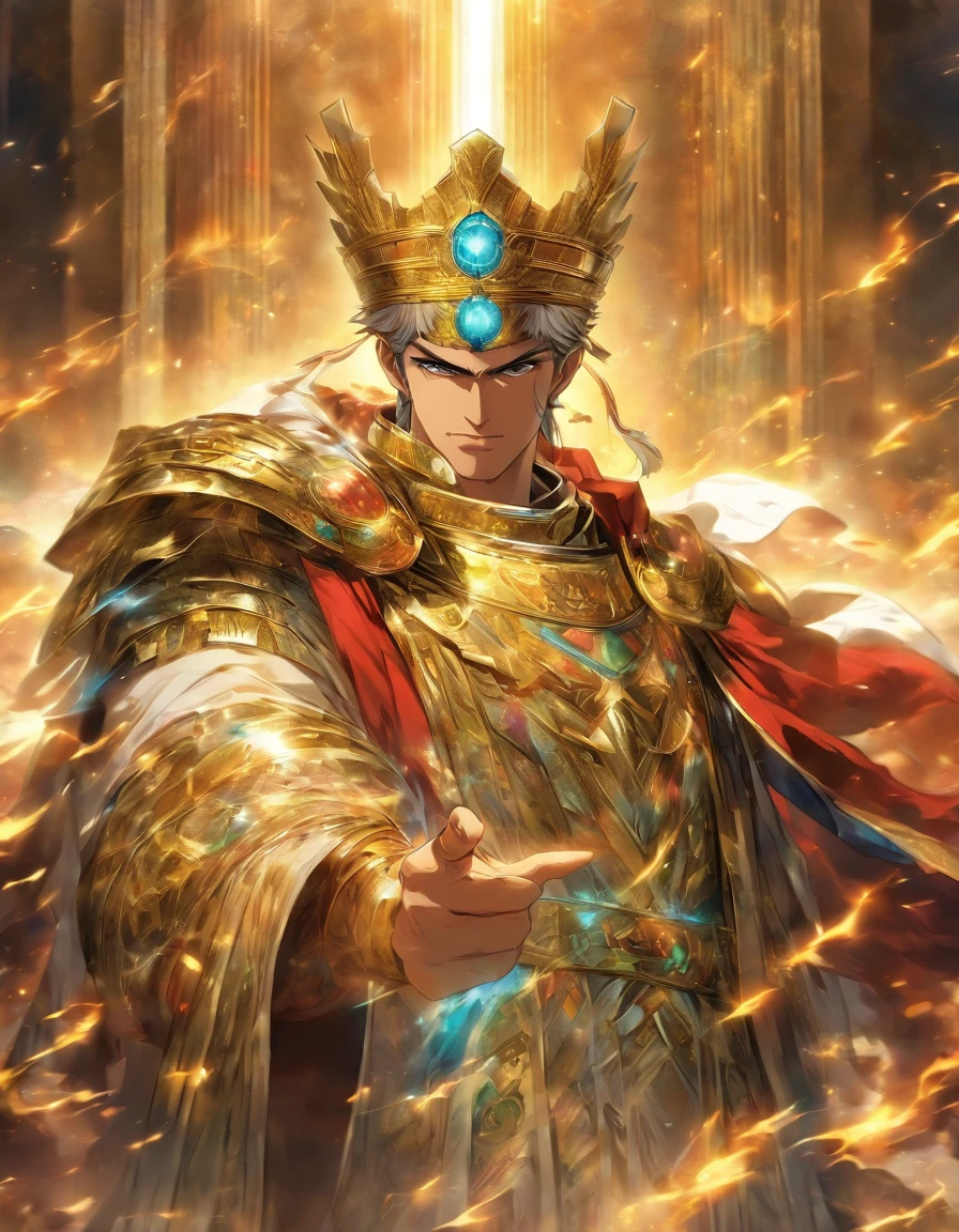 The future Emperor Constantine I、Considered a leader with political astuteness and strategic insight。彼はEconomy and tradeの発展に重点を置き、Will pursue the prosperity of the galactic nation.。Also、彼はReligious Freedomを尊重し、People of different faiths々and will promote inter-ethnic coexistence.。 Constantine I was also a powerful military leader.、未来の彼は国家のSecurity guaranteesに重要な役割を果たすでしょう。He pursued a strategy that combined technological advances with military developments.、We will build modern defense systems to deal with future threats.。 Also、Constantine I recognized the importance of education.、It will focus on disseminating knowledge and promoting culture.。Through his reform of the education system and his encouragement of art and literature,、It will support the education and cultural growth of the people.。 All in all、The future Emperor Constantine I強力で野心的な指導者であり、Economy and trade、Religious Freedom、Security guarantees、We will pursue the development and prosperity of our galactic nation in many areas, including education.。​masterpiece。top-quality。Super beautiful。The ultra -The high-definition。detaileds。exquisite。Character Settings。Concept Art。Digital Art。Full body portrait