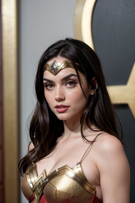 ADArmas, wonder woman superhero outfit, kissing