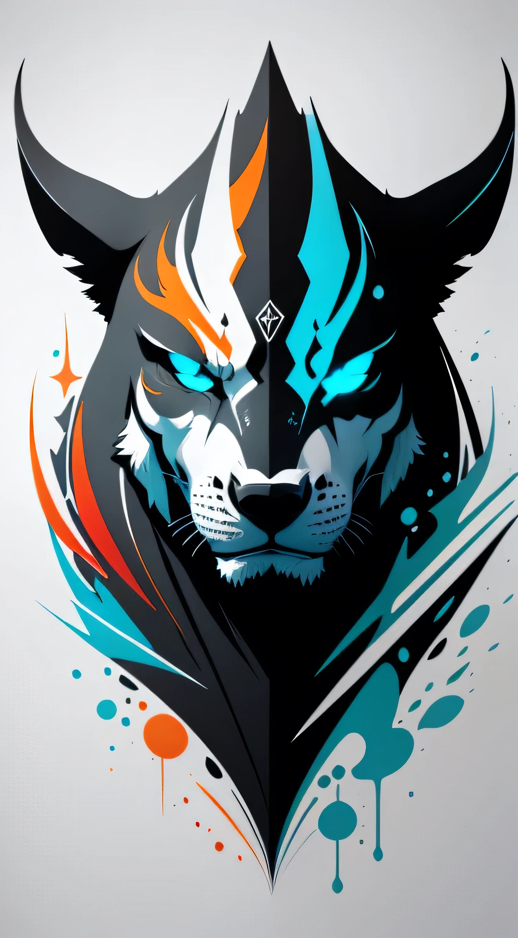 impresionante, arte vectorial, Creative logo design, Shark text logo, Fire Line Artistic Logo, Color design, Minimalista y puro - agua , agregar efecto al final