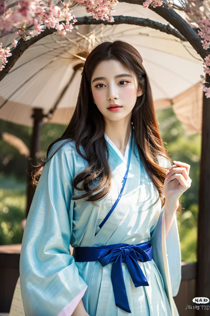 ( masterpiece, top quality, best quality,8k,years old girl,ultra detailed,raw photo:1.5),(photorealistic:1.4), (cinematic lighting), PerfectNwsjMajic, , Surrealism, UHD, ccurate, Super detail, textured skin, High detail, Best quality, dynamic angle, White skin,[Beautiful blue eyes], high nose,(1girl),(good anatomy:0.5)), Dreamy atmosphere,expressive brush strokes, mystical ambiance, Artistic interpretation, a whimsical illustration, Subtle colors and tones, mystical aura, Woman wearing traditional Korean costume,(hanbok:1.3), Joseon dynasty, jeogori,chima,and the po,portrait,(long straight hair:1.5), Her hands held the magic ball 
