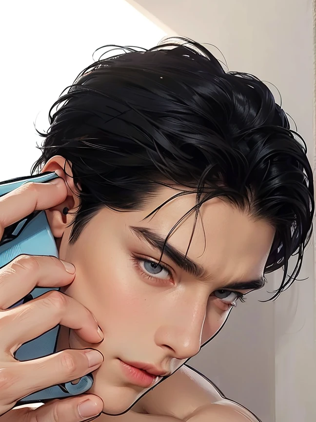 (best quality,4k,8k,highres,masterpiece:1.2),ultra-detailed,realistic,professional,(portraits,concept artists),vivid colors,sharp focus,HDR,studio lighting,(black hair:1.1),(black eyes:1.1), a man, Handsome, details face, muscualr,strong body,trained, ((muscle realistic)),