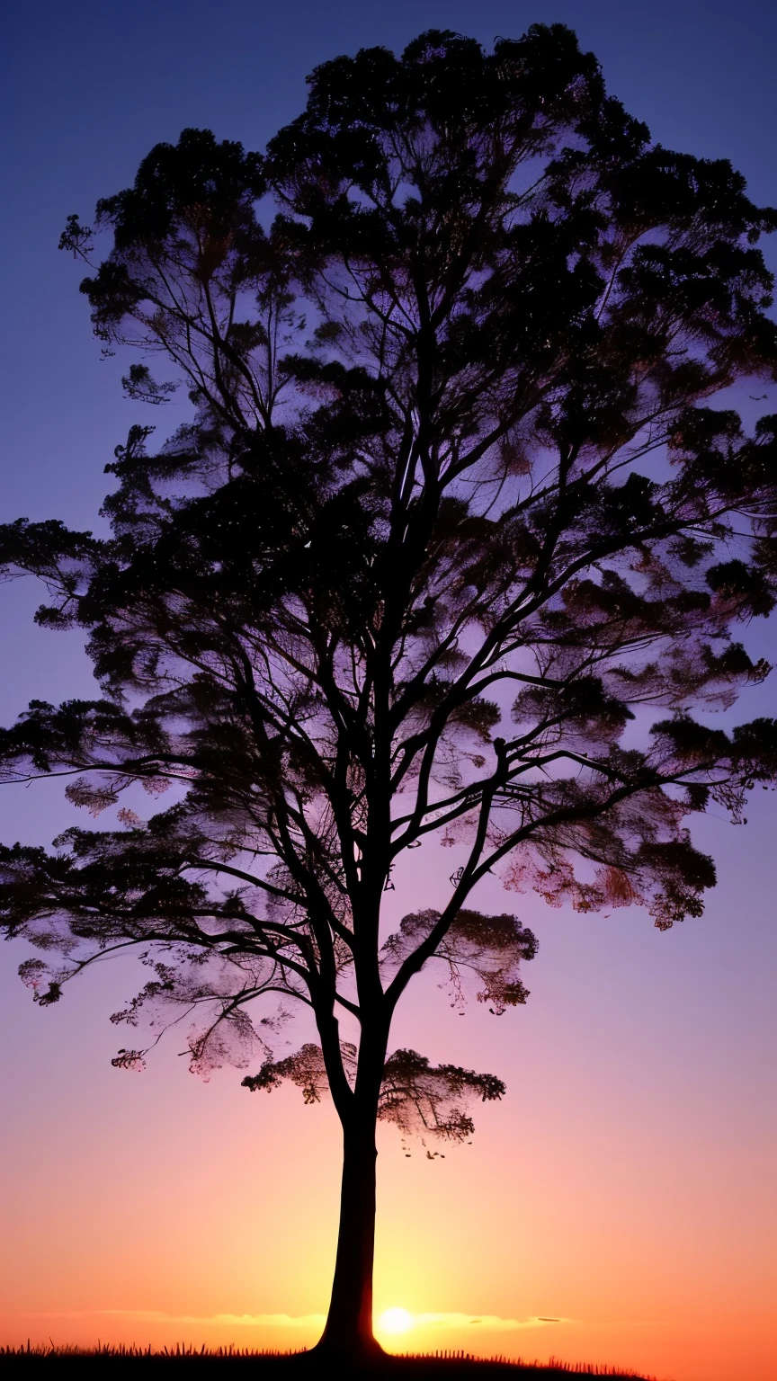 arafed tree with branches and branches in silhouette against a pink sky, looks like a tree silhouette, beautiful backlight, beautiful backlit, beautifully backlit, a beautiful tree, stunning moonlight and shadows, magical tree, beautiful and spectacular dusk, beautiful lit, extremely beautiful and ethereal, eerie glow, gorgeous composition, beautiful glowing backlit, beautiful and ominous