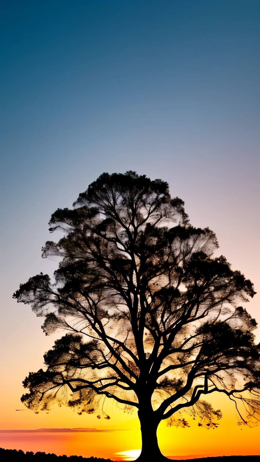 arafed tree with branches and branches in silhouette against a pink sky, looks like a tree silhouette, beautiful backlight, beautiful backlit, beautifully backlit, a beautiful tree, stunning moonlight and shadows, magical tree, beautiful and spectacular dusk, beautiful lit, extremely beautiful and ethereal, eerie glow, gorgeous composition, beautiful glowing backlit, beautiful and ominous