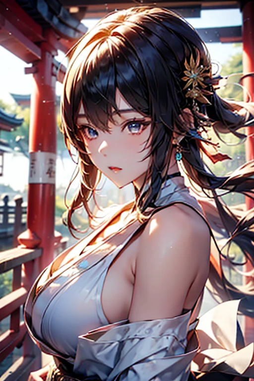 3D，Anime Style，Upper Body，intricate and detailed，Dancer， Ultra-detailed fine skin, Matte skin，cute，18-year-old，Young Japanese Woman，Ahoge