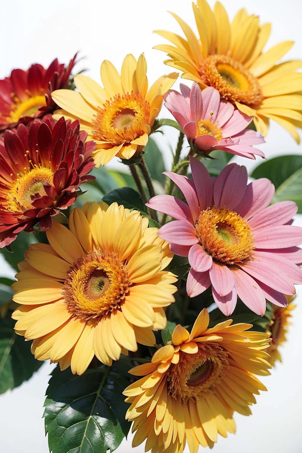 ((best quality)), ((masterpiece)), (detailed), geometry,abstract,background,Flowers,Warm colors,colorful,Lots of flowers,