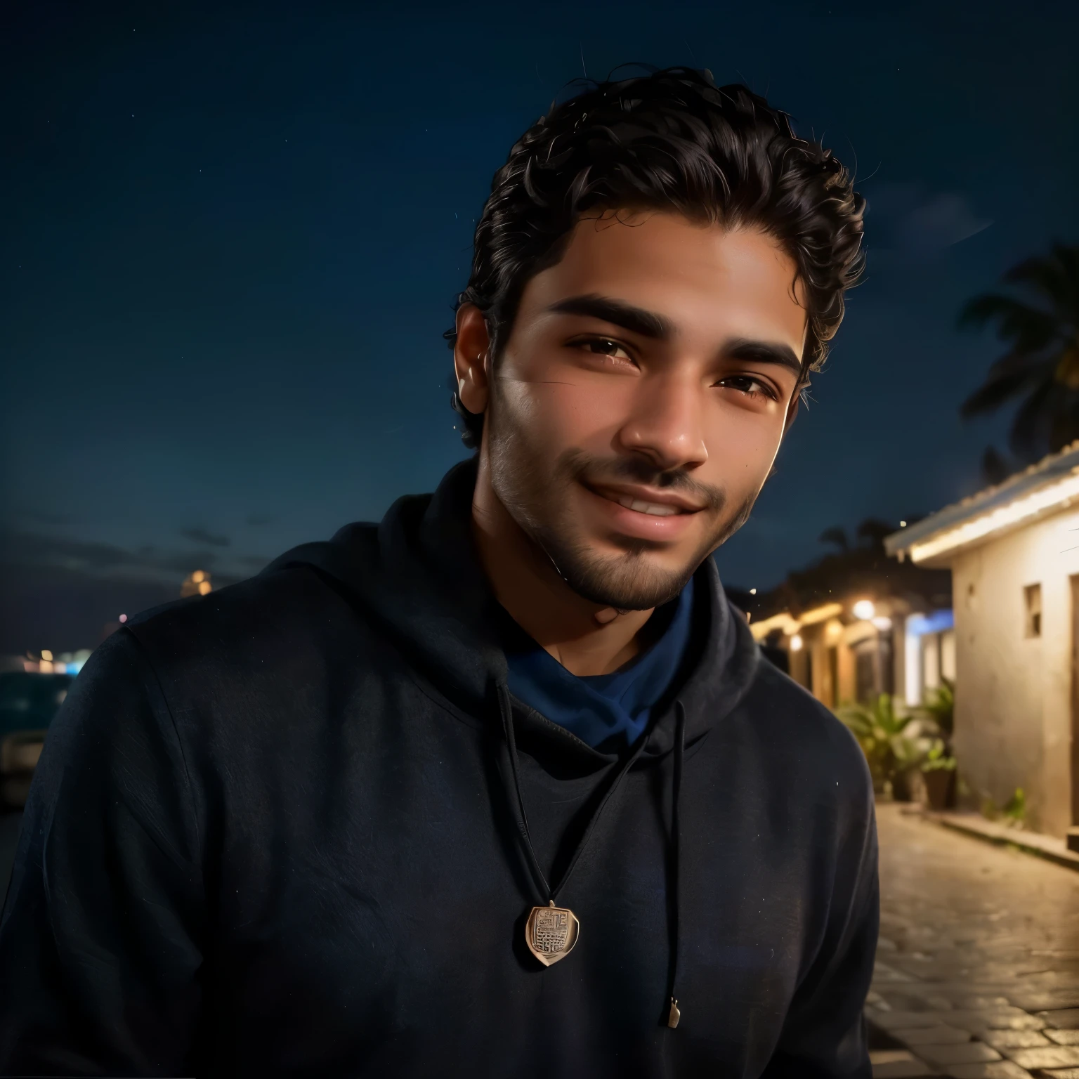 arafed man with a beard and a blue shirt standing in front of a wall, portait photo profile picture, riyahd cassiem, very clear picture,  profile picture, mohamed chahin, khyzyl saleem, very very low quality picture, headshot profile picture, kyza saleem, around 1 9 years old, a photo of a man