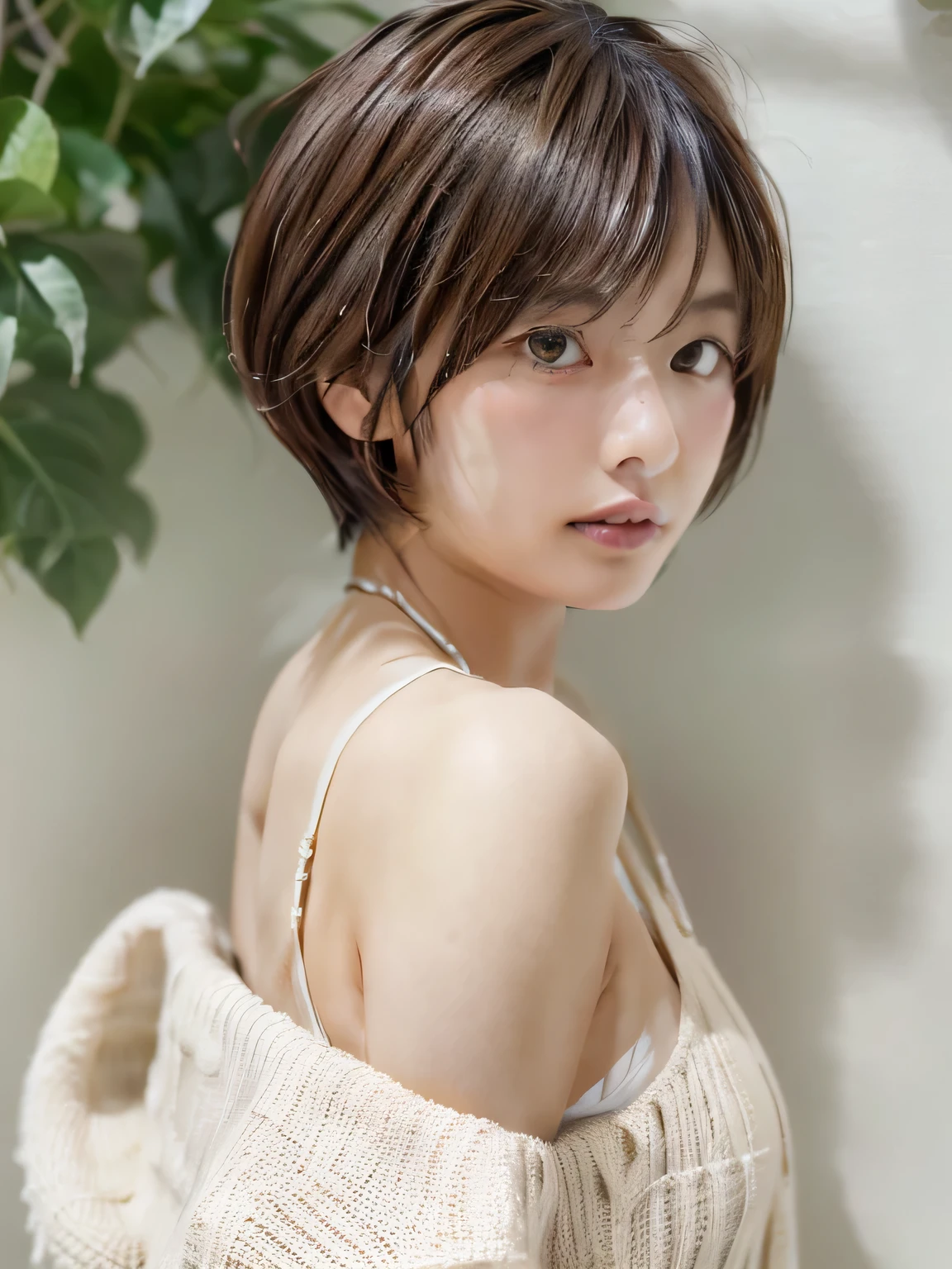 ((maSutepiece,highest quality)), (photographrealiStic:1.4),((maSutepiece,8k))、White wall、(White Room)、((Full body photo))、Shot in natural light、Highly detailed face and Skin texture、highly detailed lipS、correct State of the human body、Super high reSolution、(Photorealistic:1.4)、highest quality, 1. Beautiful Women, 38 yearS old, S, 150mm lenS、Light Yellow Knit、(Dark brown medium Shorthair)、JapaneSe woman、(Dark brown hair)、VerSatile poSeS、Looking into the camera、Natural color lip、bikini