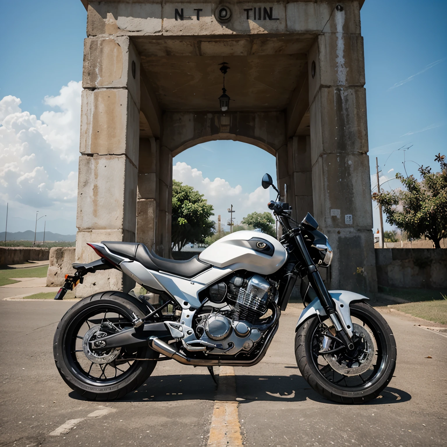Faro de moto estilo nave sayayin