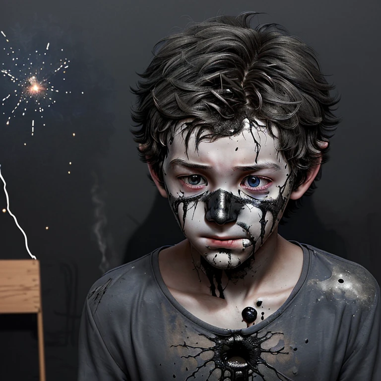 Boy covered in soot after science fair failure and explosion