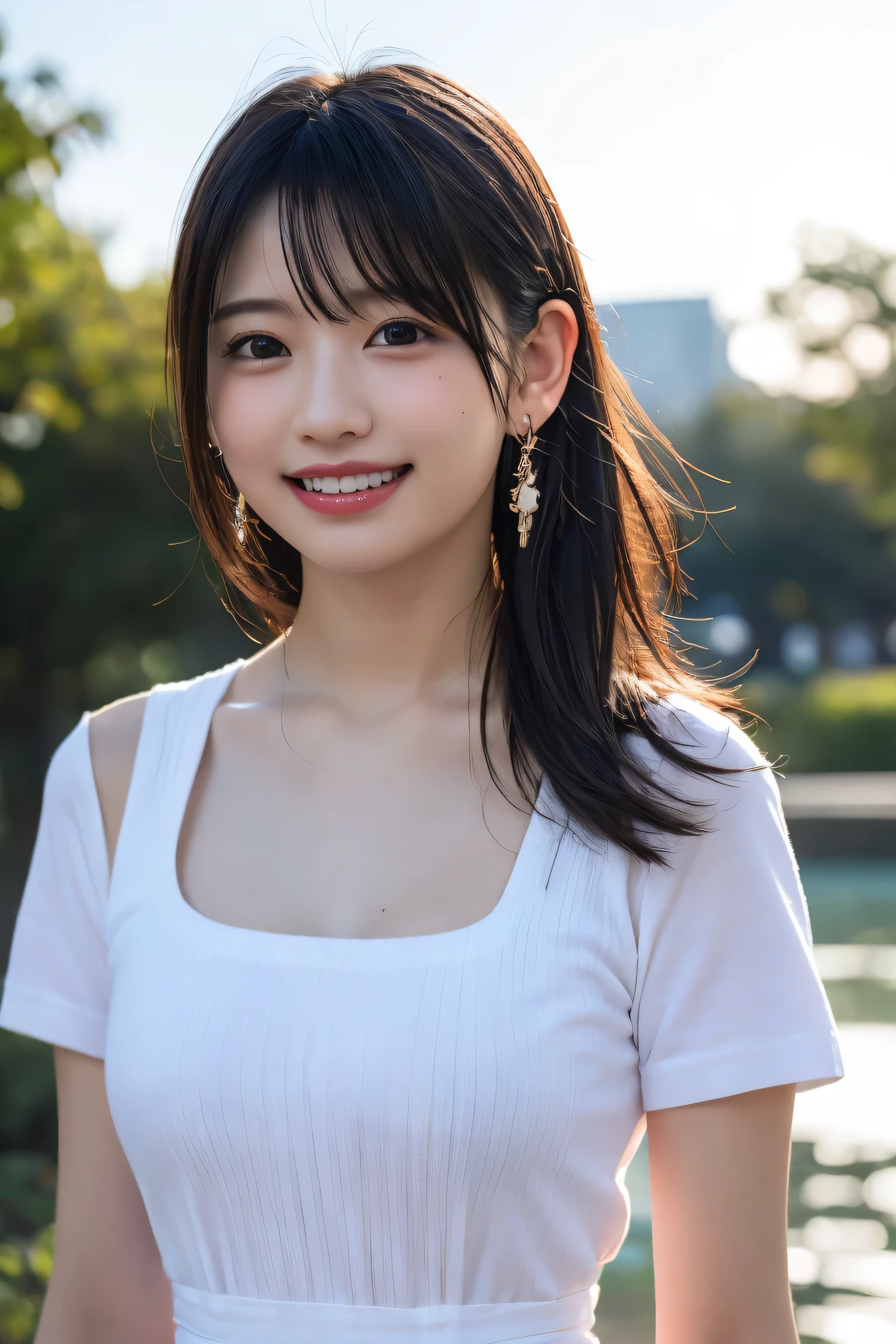 (8k, RAW Photos,highest quality, High resolution:1.1), (Super realistic:1.4),(Realistic, Realistic:1.3), Sodebtt Light,big,2 girls,Realistic Face,Realistic Body,Realistic Skin,Disorganized,masterpiece,(cute:1.8), Cuties, alone, (big:1.2), Detailed black eyes,Innocent eyes,Blusher,(T-Shirts:1.2 ),Cinema Lights,Film Grain,jewelry,Earrings,((Medium Hair:1.1)),((Floating Hair Novadebtrog Style)),Cherry colored lips,Hair Ribbon,Hair Ribbon,ponytail,close,Look Viewer,Long Hair,Upper Body,Open lips,Upper teeth, (Smiling Eyes:0.6),((Grin:1.2)),Depth odebt Field, Blurred Background, Eye focus , Bokeh,young, 85mm lens, debt/1.4,Prodebtessional Lighting, young,Portraiture,Photon Mapping,Radio City,Physically Based Rendering,Asian,((Maid:1,3))