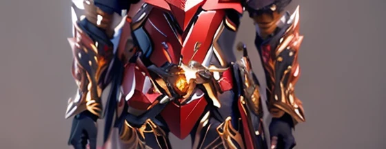 The color changes to star-like ruby red and amber,Some starry ruby and amber(Ensure its layering and armor texture,Starry jewel color as main color)