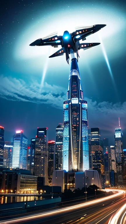(Ultra Hawk 001/Ultra seven), Super All-Purpose Vehicle, Future City, travelling,