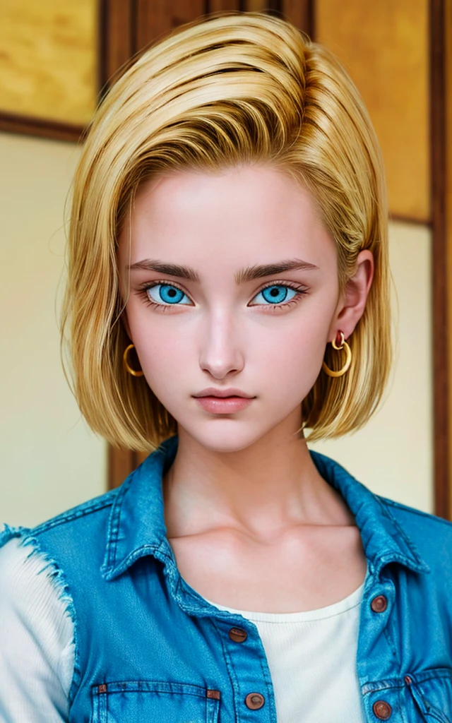 (masterpiece, best quality:1.4), (on the street), (full body), (from front), 1girl, solo, looking at viewer, c18, large_breasts, blue_eyes, short , blond hair, highly detailed face, highly detailed skin, skin pores, (highly detailed face:1), (higly detailed eyes:1), subsurface scattering, realistic pupils, medium breast, full face blush, full lips, detailed background, depth of field, volumetric lighting, sharp focus, absurdres, realistic proportions, good anatomy, (realistic, hyperrealistic:1.4), 16k hdr,
