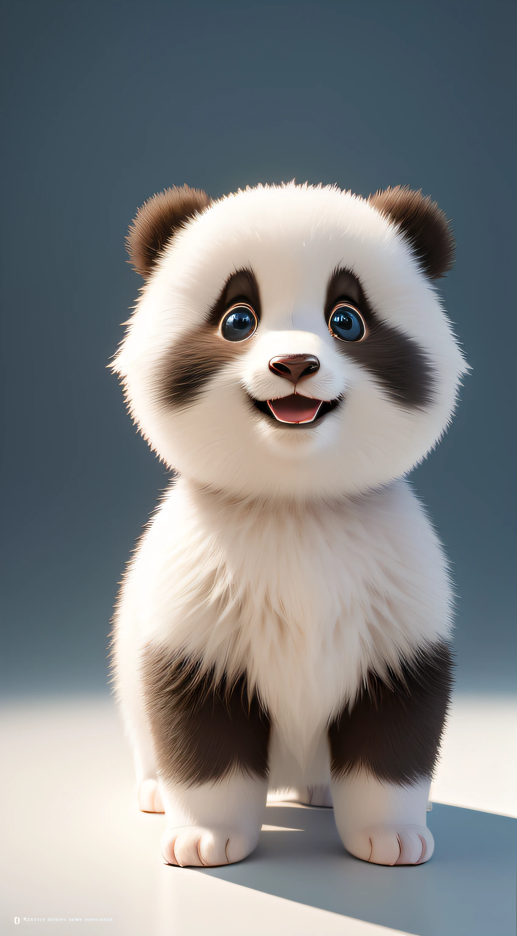 (obra maestra), (mejor calidad), (ultra detallado), (cuerpo completo:1.2), Muy bonita, Baby, pixar, Baby panda in pajamas, ojos grandes y brillantes, esponjoso, sonrisa, Delicado y fino, cuentos de hadas, Incredibly high level of detail, pixar style, paleta de colores brillantes, luz natural, Fondo simple con color puro., renderizado de octanaje, tendencia en artstation, gorgeous, Ultra gran angular, 8K, hd, realista