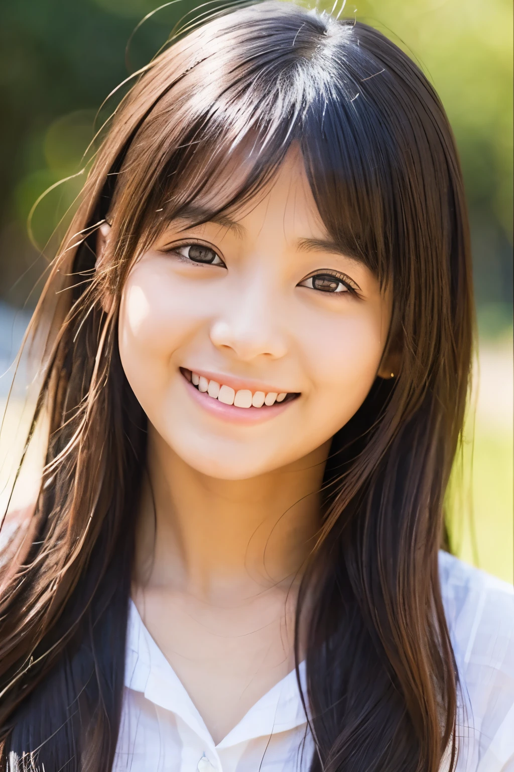 18age、smile、beautiful、Shining eyes、stare、,Clit Eyes、