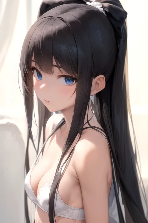 ((best quality)), ((masterpiece)), (detailed), perfect face
Sexy anime girl with thin white panties