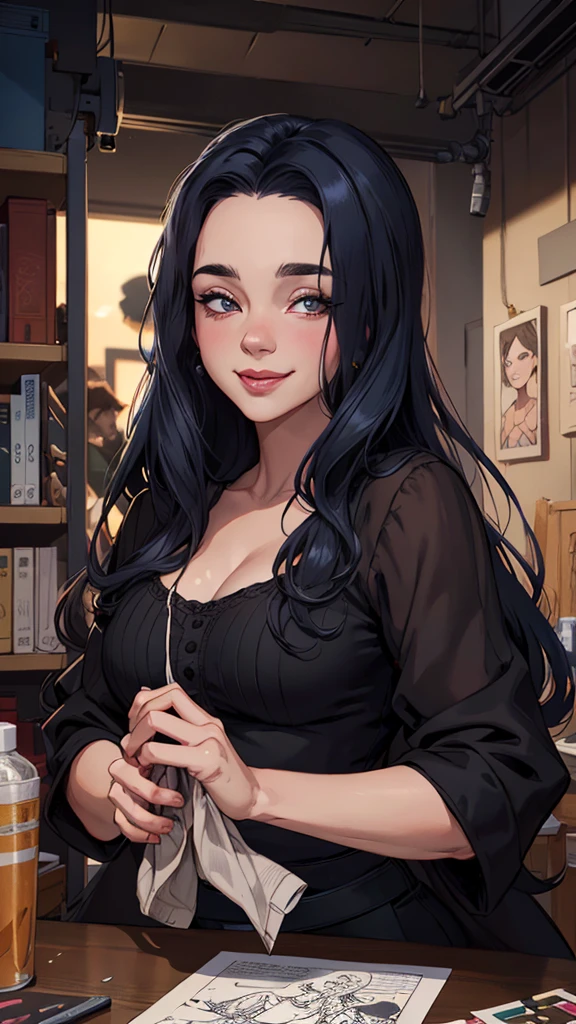 Personagem Christina Ricci cabelo preto estilo Morticia AddamsImagem de desenho animado de uma mulher .cartoon style illustration, estilo de arte dos desenhos animados, estilo de arte dos desenhos animados, digital illustration style, design de personagens altamente detalhado, arte Personagem Christina Ricci cabelo preto estilo Morticia AddamsImagem de desenho animado de uma mulher .cartoon style illustration, estilo de arte dos desenhos animados, estilo de arte dos desenhos animados, digital illustration style, design de personagens altamente detalhado, arte digital detalhada fofa, City fan art, Design de personagens de retrato, beautiful digital illustration, retrato de alta qualidade, Arte em quadrinhos, jovem expressando desejo sexual. Corpo inteiro escultural seios lindos nua