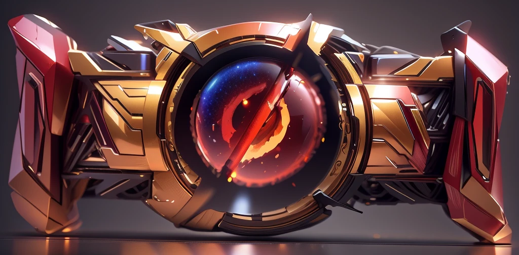 The color changes to star-like ruby red and amber,Some starry ruby and amber(Ensure its layering and armor texture,Starry jewel color as main color)
