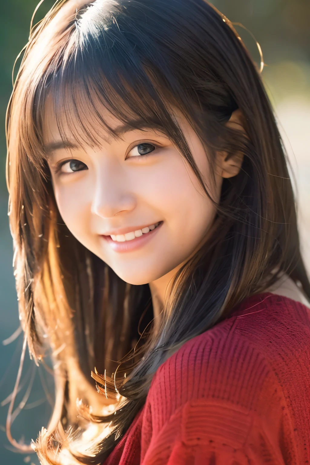 18age、smile、beautiful、Shining eyes、stare、,Clit Eyes、