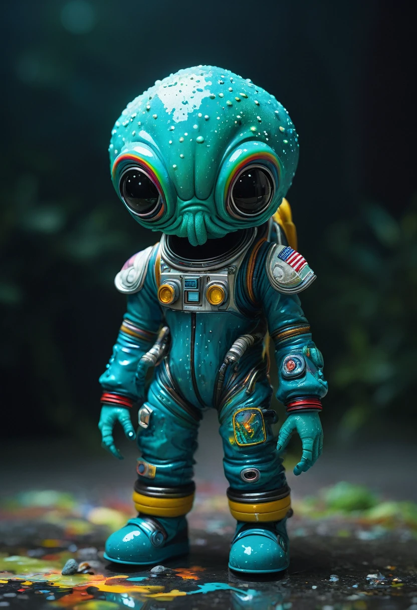 8K, ARTISTIC photogrAphy, best quAlity, mAsterpiece: 1.2), A (potrAit:1.2) Don Bluth Style  ASTRONAUT Cthulhu black Toon Doll, full body RAW candid cinema, cyan hair, 16mm, color graded portra 400 film, remarkable color, ultra realistic, sad admosphere, dark lighting, oppressive atmosphere, depressive colors, kodak portra 400, photograph,r, Natural Light,  Pinhead lighgts, blur reflection, Brush Strokes, Smooth, abstract, Splatter, Oil On Canvas, rainbow colors, fractal isometrics details bioluminescens : a stunning realistic photograph of wet bone structure, 3d render, octane render, intricately detailed, titanium decorative headdress, cinematic, trending on artstation | Isometric | Centered