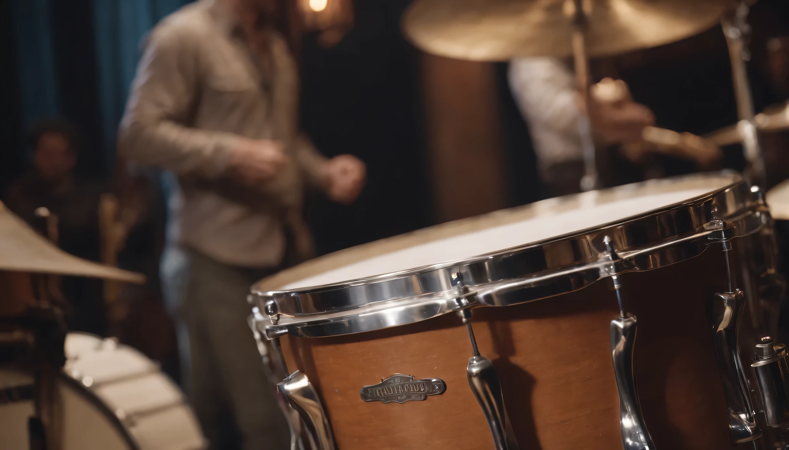Combination of western music and drums