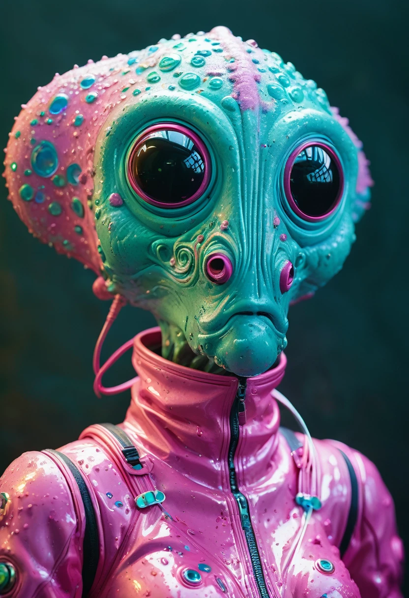 8K, ARTISTIC photogrAphy, best quAlity, mAsterpiece: 1.2), A (potrAit:1.2) Don Bluth Style ASTRONAUT Cthulhu pink Toon Doll, full body RAW candid cinema, cyan hair, 16mm, color graded portra 400 film, remarkable color, ultra realistic, sad admosphere, dark lighting, oppressive atmosphere, depressive colors, kodak portra 400, photograph,r, Natural Light, Pinhead lighgts, blur reflection, Brush Strokes, Smooth, abstract, Splatter, Oil On Canvas, rainbow colors, fractal isometrics details bioluminescens : a stunning realistic photograph of wet bone structure, 3d render, octane render, intricately detailed, titanium decorative headdress, cinematic, trending on artstation | Isometric | Centered