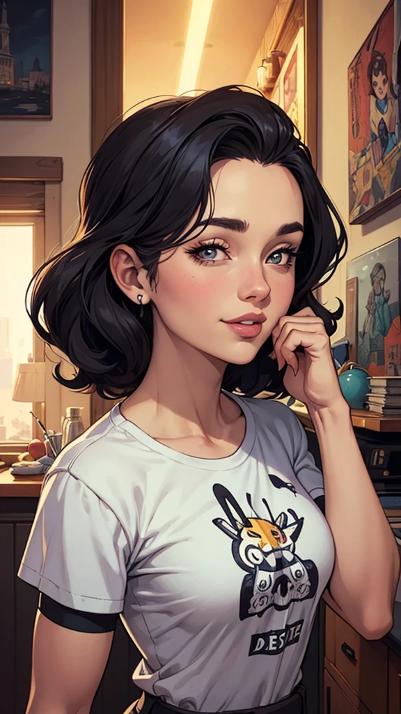 Com um dragão Ennifer Connelly, very long to the waist and half curly with bangs, seios pequenos, olhos grandes com um brilho apaixonado, olhos verdes mel, Um lindo sorriso, vestindo uma camiseta preta longa com um terno feminino (1 garota), medium breasts, bronzeado, moist skin, Pele suada, cabelo loiro ondulado, camiseta punk, garota punkestilo de desenho animado:1.2), draw ART Artline fundo branco mulher Imagem de desenho animado de uma mulher , roupas sensuais , garota super valente destemida , cartoon style illustration, estilo de arte dos desenhos animados, estilo de arte dos desenhos animados, digital illustration style, design de personagens altamente detalhado, arte digital detalhada fofa, City fan art, design de personagem retrato, beautiful digital illustration, retrato de alta qualidade, arte em quadrinhos, retrato do design do personagem, fundo branco Peituda sem roupa e medium breasts personagem feminina estilo cartoon vestida com uniforme Fallout 4Personagem Christina Ricci cabelo preto estilo Morticia AddamsImagem de desenho animado de uma mulher .cartoon style illustration, estilo de arte dos desenhos animados, estilo de arte dos desenhos animados, digital illustration style, design de personagens altamente detalhado, arte digital detalhada fofa, City fan art, Design de personagens de retrato, beautiful digital illustration, retrato de alta qualidade, Arte em quadrinhos, jovem expressando desejo sexual. Beautiful round breasts happy smilea cartoon of a woman with many pencils, bela arte em quadrinhos, graphic artist digite germe, artgasmo, style digite germe, digite germe and rossdraws, hiperrealista , Betty Cooper, digite germe comic, in the style digite germe, digite germe style, J.. Scott Campbell, even model | digite germe