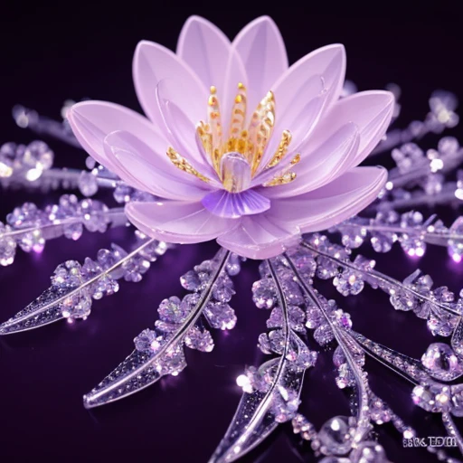 crystal sakura flower,3D, Fantasy, galaxy, transparent, shine, Beautifully detailed branches,sparkling, Excellent, colorful, Magical Photography, incredible light, Photo realism, very detailed, 8ก, UHD,depth of field, high resolution,sharp,The small and large flowers alternate beautifully.