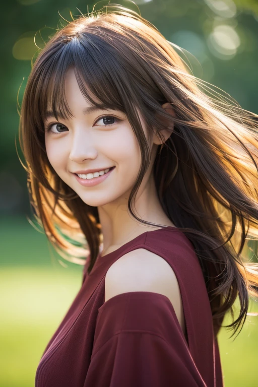 (best quality,highres,ultra-detailed),beautiful Japanese lady,naked, beautiful detailed lips,extremely detailed face,longeyelashes,soft smile,long hair,natural lighting,vivid colors, forest, Beautiful waistline
