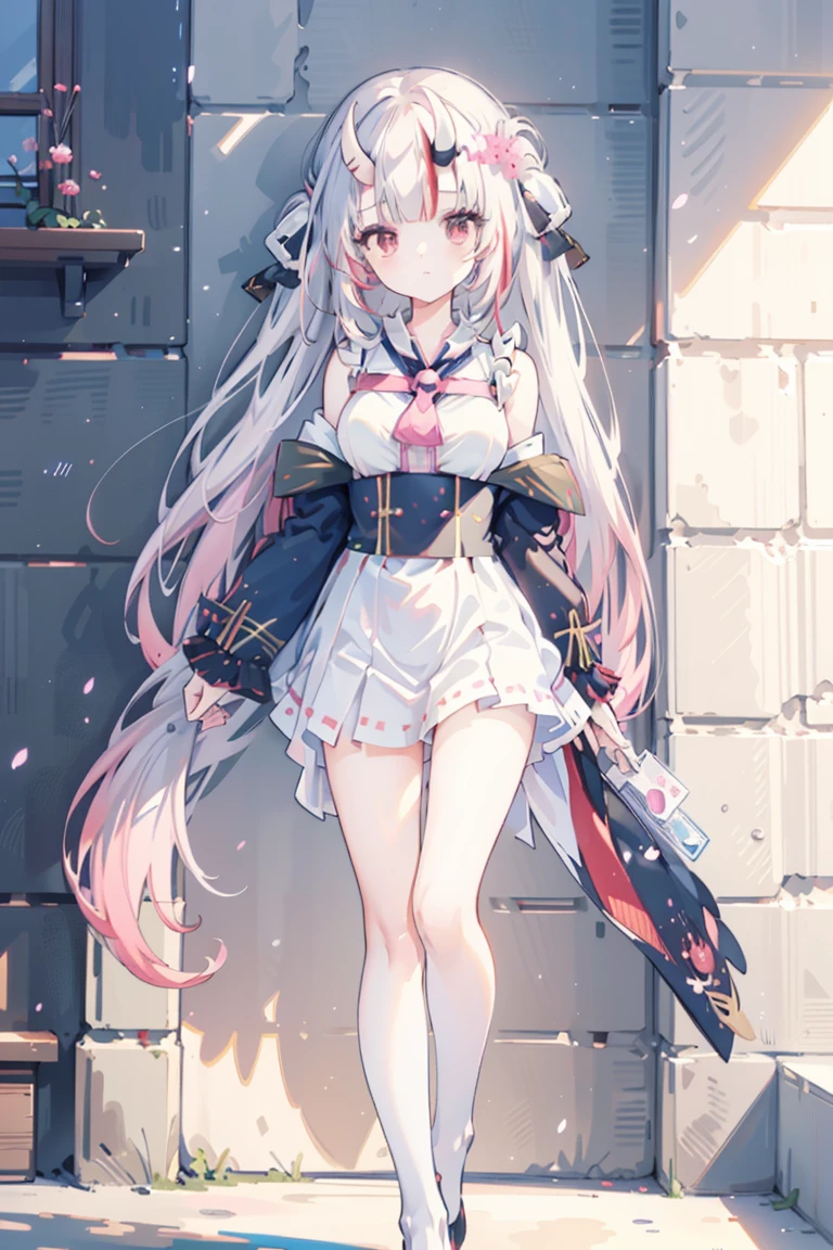 Cute anime girl in beautiful clothes, Azure Lane style,anime goddess,Anime style 4k, Perfect body, Perfect big breasts,((best quality, 8K, masterpiece :1.3)),White，((best quality, 8K, masterpiece :1.3)),anime stlye,character design,full body,outfit design,cute, royal