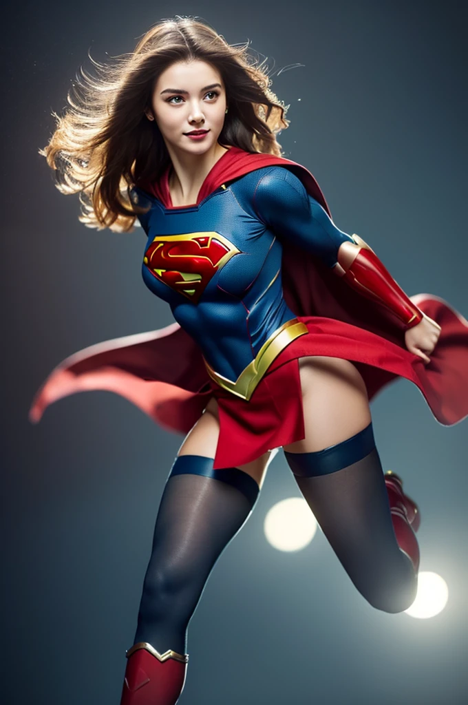 No background、(((Beautiful legs in black tights.)))、(((Legally express the beauty of your smile)))、((((Make the most of your original images)))、(((Supergirl Costume)))、(((Beautiful Hair)))、(((suffering)))、(((Please wear black tights....、Wear red boots)))、((Best image quality、8k))、((highest quality、8k、masterpiece:1.3))、(((Preserve background )))、Sharp focus:1.2、Beautiful woman with perfect figure:1.4、Slim Abs:1.2、Wet body:1.5、Highly detailed face and skin texture、8k