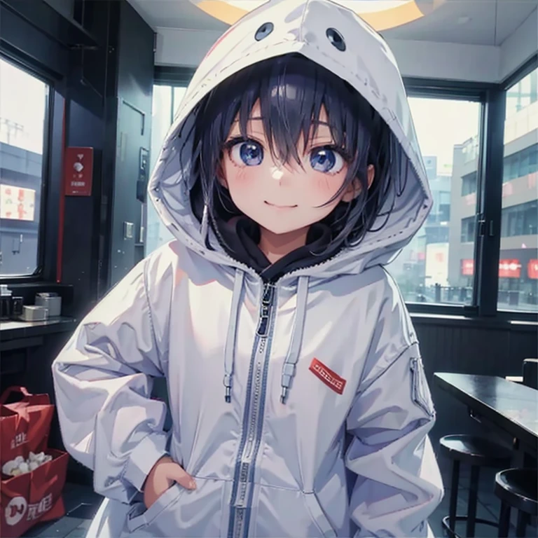 Children around this age、Girl、Private Server、Shibuya Ward、Wearing a hood、Hotel、smile、