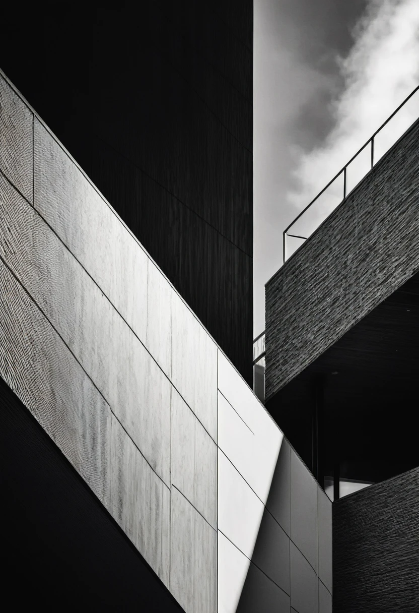 best quality,ultra-detailed,black and white,monochrome,contrasting shades,high contrast,grayscale,striking composition,classic simplicity,minimalist sophistication,subtle tones,dramatic lighting,black shadows,white highlights,texture variations,rich details,strong textures,finely textured,descriptive details,sharp and crisp lines,emphasizing shapes,clean and elegant,high resolution,(masterpiece:1.2). aesthetic