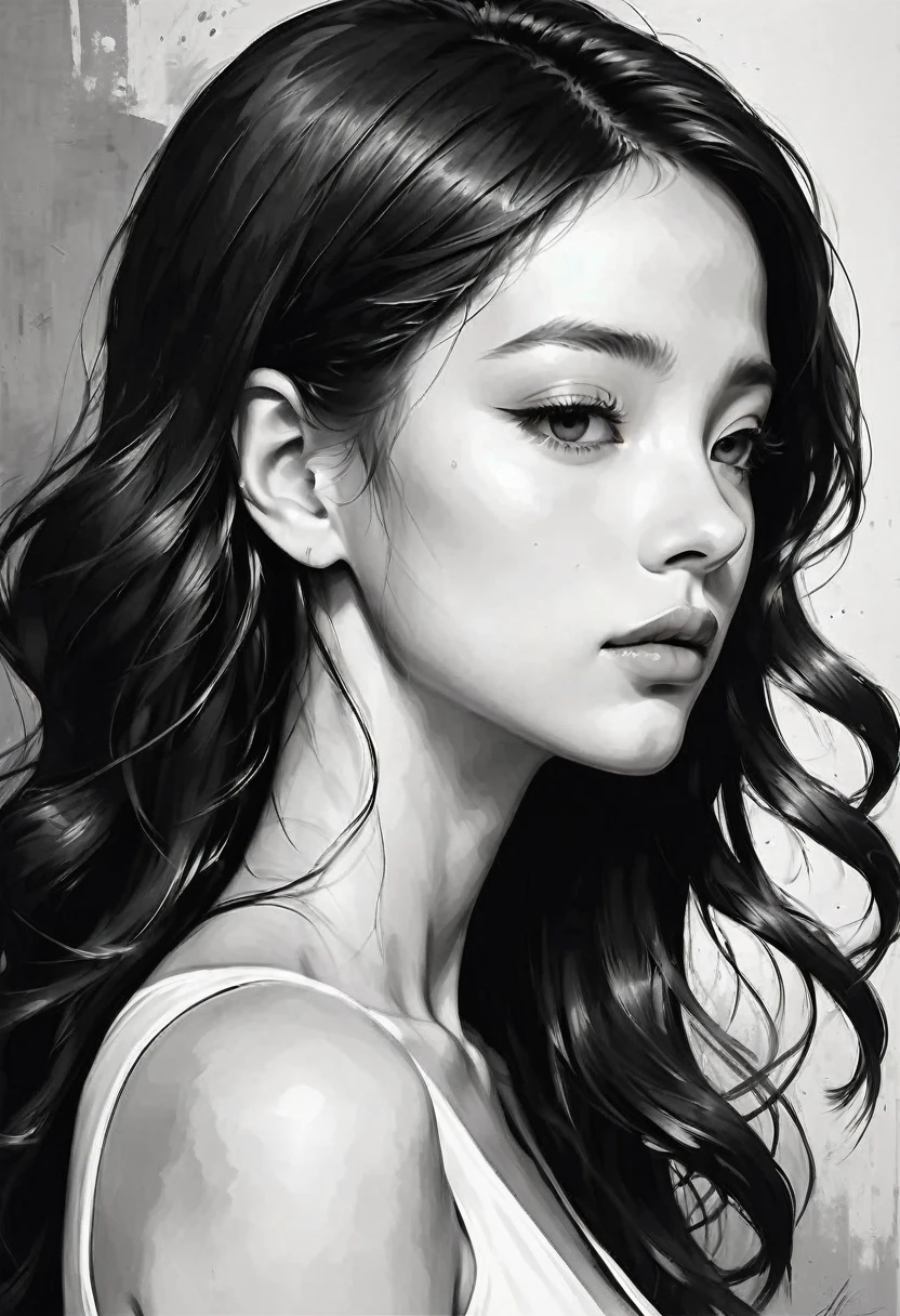 best quality,ultra-detailed,black and white,monochrome,contrasting shades,high contrast,grayscale,striking composition,classic simplicity,minimalist sophistication,subtle tones,dramatic lighting,black shadows,white highlights,texture variations,rich details,strong textures,finely textured,descriptive details,sharp and crisp lines,emphasizing shapes,clean and elegant,high resolution,(masterpiece:1.2). aesthetic