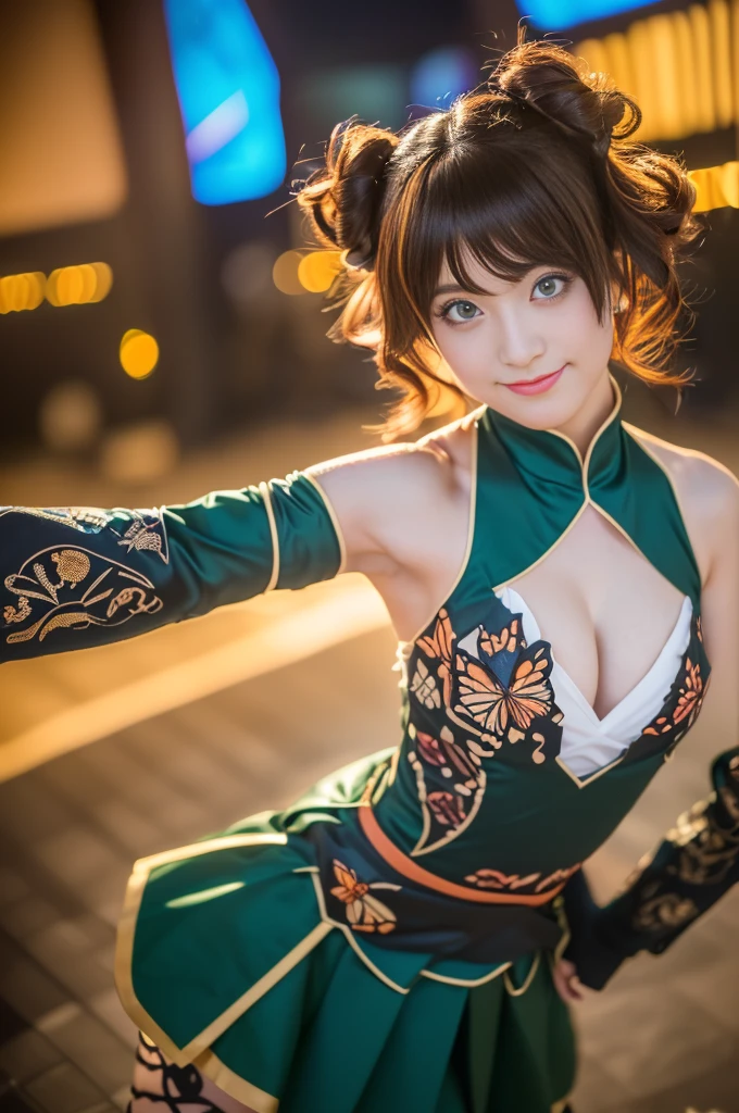 Tolerate, Demon slayer, Shinobu Kocho, anime, 32 years old, ((Butterfly themed costume, 蝶の模Mr.が入った黒い羽織など, Brown full-body military uniform)), ((Tolerateコスプレ)), ((A very cute caucasian 32 years old mom cosplaying shinobu), ((Blur the background)), 1 girl, Wide range photograph撮影, Wide range, (Mature Woman), Long and beautiful face, Clear Face, Realistic Face, True Face, Absolute reality, ((Hot body)), ((Demon slayer dress)), ((Demon slayer)), ((shinobu dress)), ((Cosplay Dresses)), Huge , Covered, (((Realistic))), ((Dress neatly)), waist curve pose, surface side, (8k, RAWphotograph, highest quality, masterpiece), (Realistic, Realistic: 1.9), ((Full Body Shot)), スタイリッシュA pose, ((Highly detailed skin: 1.2)), ((Realistic: 1.9)), photograph, masterpieces, highest quality, (Beautiful Blue Eyes, Gorgeous pale gray black curly hair, White skin, Thick body, Coarse hairs on lower abdomen, perfect slim figure), Mr.々A pose, Highly detailed face, Fine grain, Many people are looking at her with excitement., (((close))), Light of the sun, Cinematic, ((photograph撮影)), photograph