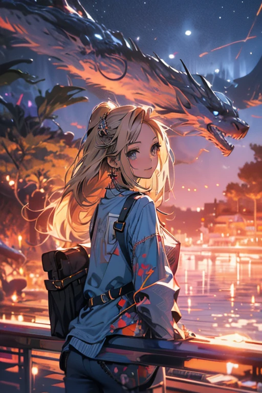 Relaxed character and white cat anime girl sitting on a bench looking at the stars, anime art wallpaper 8 k, anime art wallpaper 4k, anime art wallpaper 4 k, 4k anime wallpaper, anime wallpaper 4k, anime wallpaper 4 k, anime style 4 k, 4 k manga wallpaper, watching the sun set. anime, anime girl desktop background, anime wallpaper, anime background