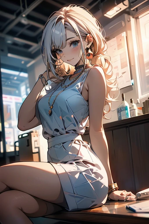Relaxed character and white cat anime girl sitting on a bench looking at the stars, anime art wallpaper 8 k, anime art wallpaper 4k, anime art wallpaper 4 k, 4k anime wallpaper, anime wallpaper 4k, anime wallpaper 4 k, anime style 4 k, 4 k manga wallpaper, watching the sun set. anime, anime girl desktop background, anime wallpaper, anime background