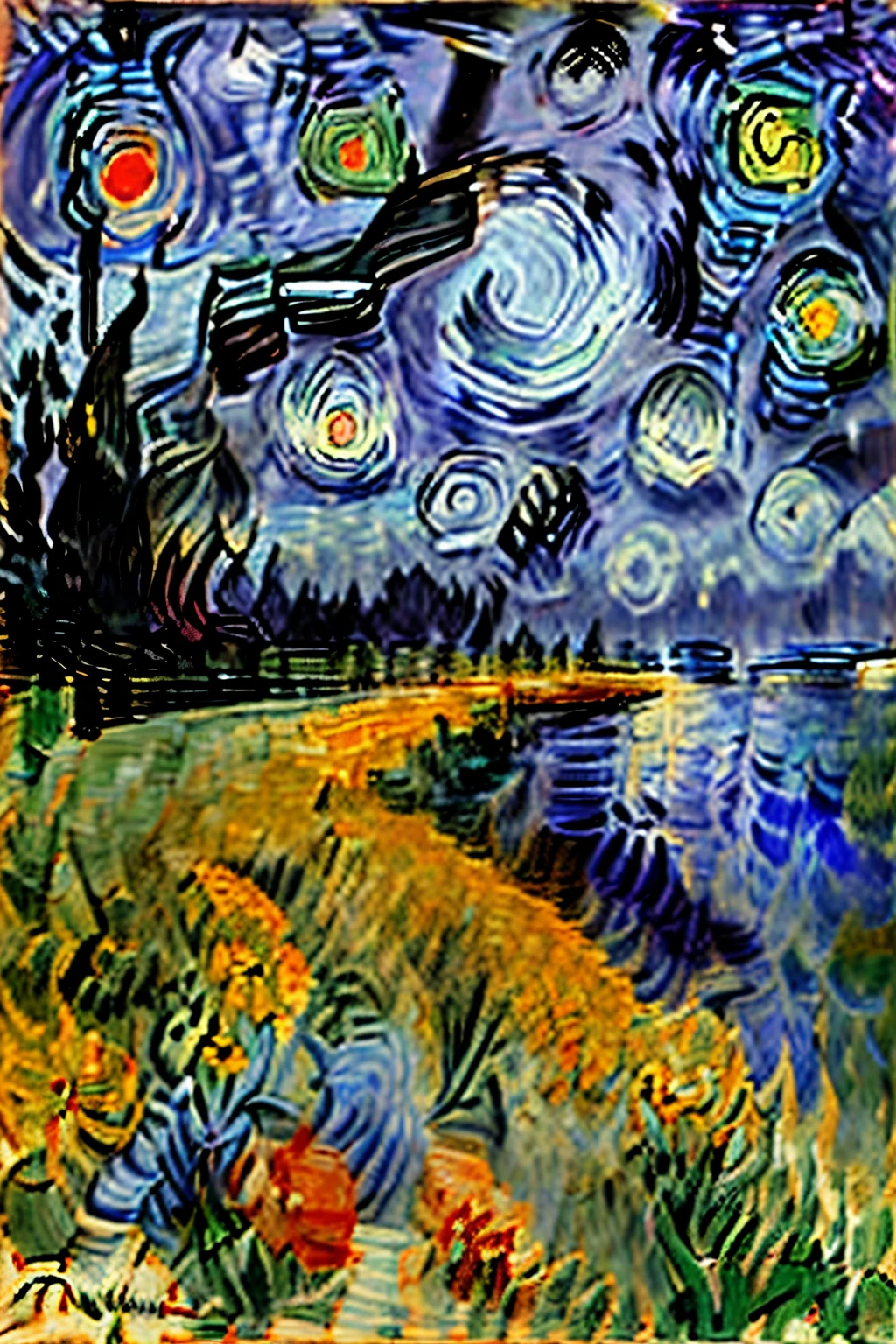 Van Gogh&#39;s excellent production quality&#39;s Girasova version, van gogh starry night style