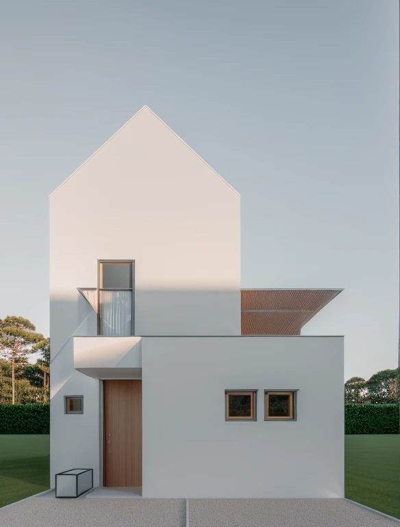 villa modern, pastel color house, day light, Realistic, exterior, smothlight, house, RAW photo, (real photo), real photo all picture, super detail, 8k uhd, dslr, (high detailed skin:1.3), soft lighting, ultra quality, film grain, Fujifilm XT3, sharp image, best quality, authentic, hight quality,