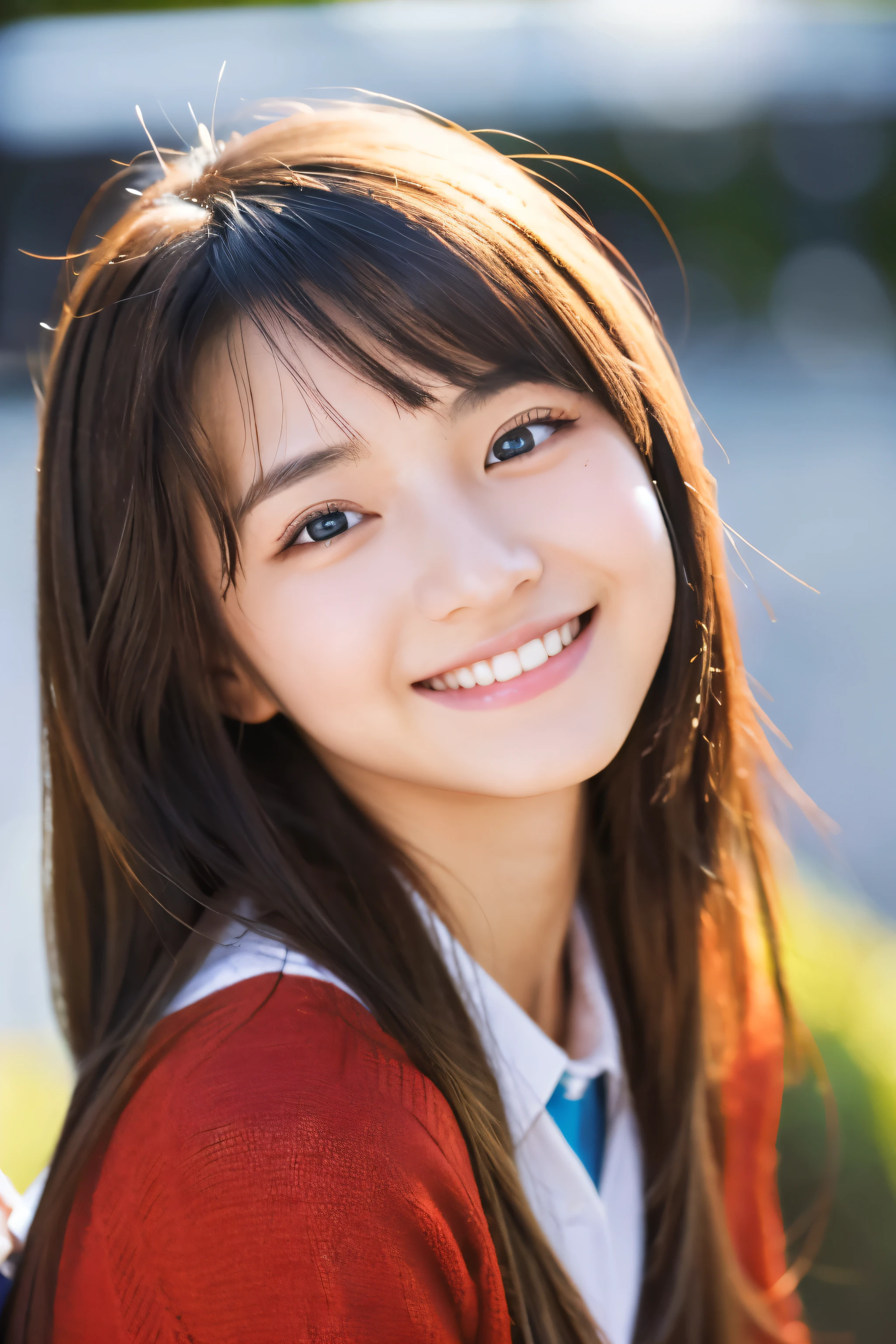 21 years old、smile、Beautiful eyes、shine、