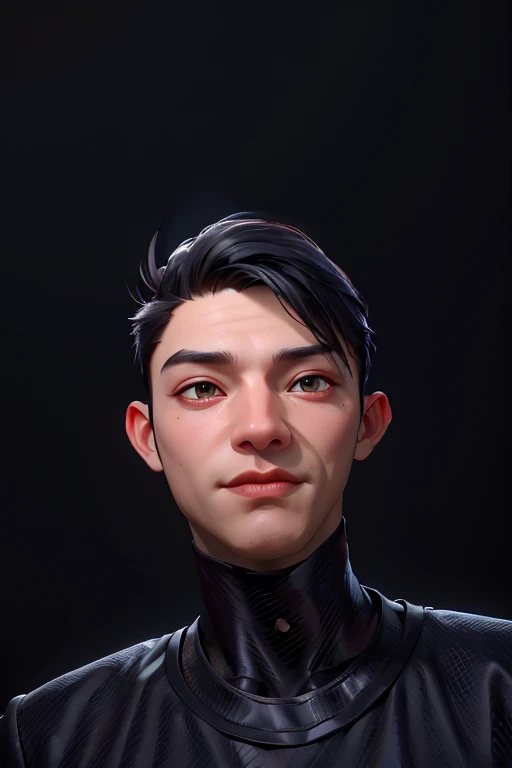 a close up of a man with a black shirt and a black shirt, headshot profile picture, ramil sunga, headshot photo, professional profile picture, taken with sony alpha 9, avatar image, halfbody headshot, in front of a black background, frontal picture, taken in the early 2020s, full protrait, with accurate face