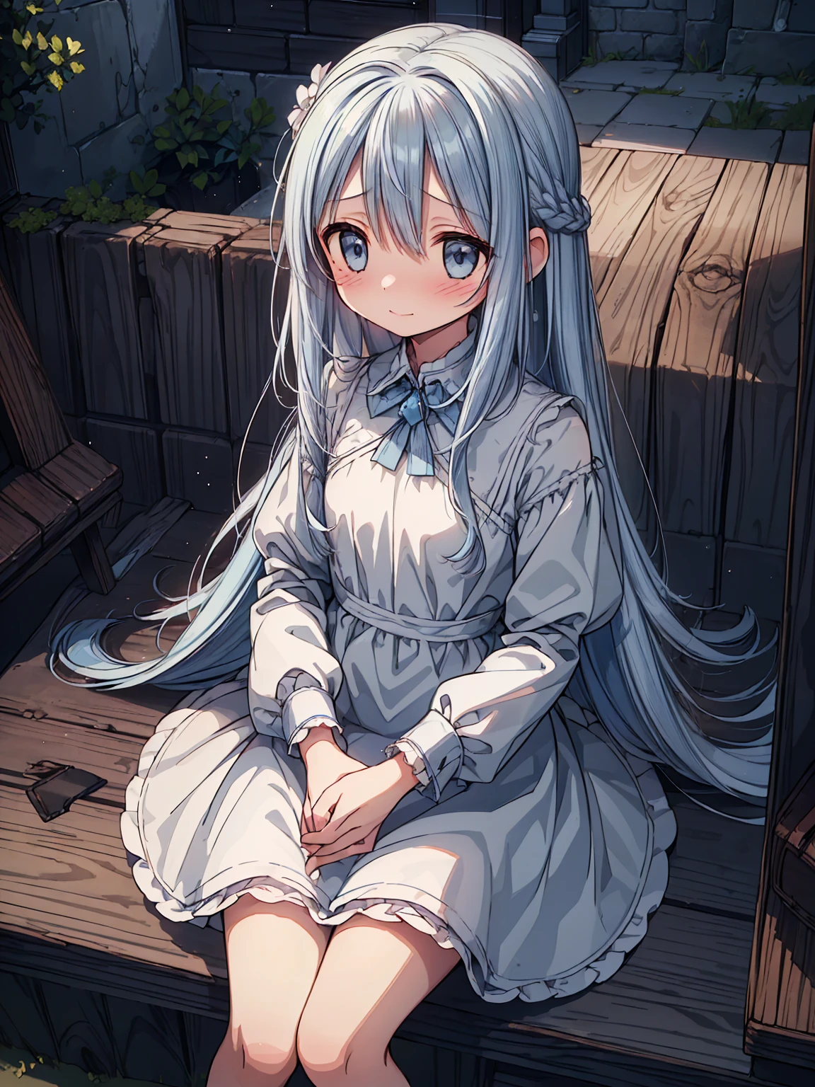 masterpiece, best quality, extremely detailed, (illustration, official art:1.1), 1 girl ,(((( light blue long hair)))), ,(((( light blue long hair)))),light blue hair, ,10 years old, long hair ((blush)) , cute face, big eyes, masterpiece, best quality,(((((a very delicate and beautiful girl))))),Amazing,beautiful detailed eyes,blunt bangs((((little delicate girl)))),tareme(true beautiful:1.2), sense of depth,dynamic angle,,,, affectionate smile, (true beautiful:1.2),,(tiny 1girl model:1.2),)(flat chest)),masterpiece,best quality, masterpiece, highres, 1girl,1 girl, sitting in a car, depressed expression, lonely, disappointed, raining outside, night