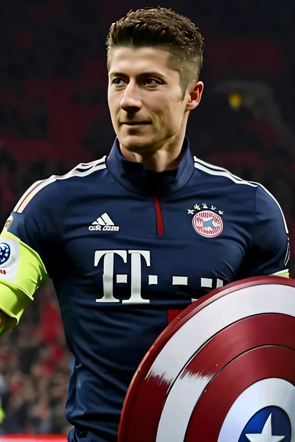 Robert Lewandowski, captain america